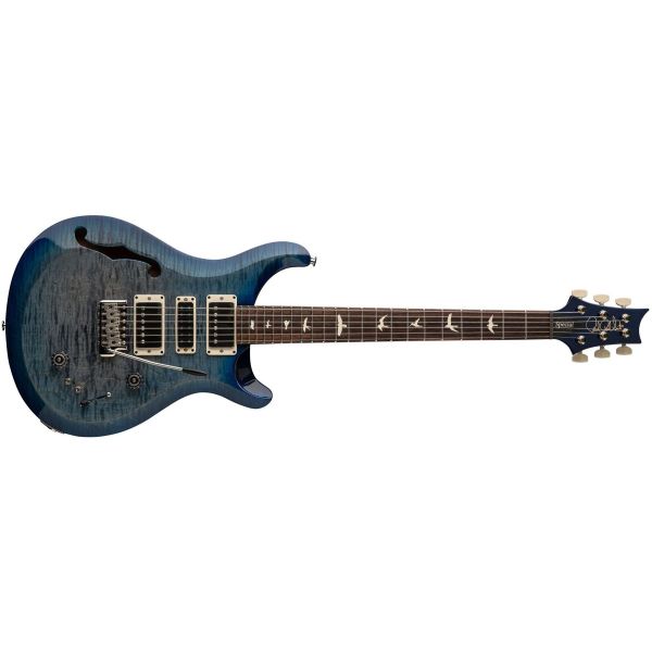 S2 SPECIAL SEMI HOLLOW FADED GRAY BLACK BLUE BURST