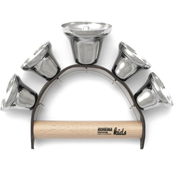 HAND BELLS 4 + 1 OPEN BELLS HIGH PITCH