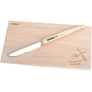 BREAKFAST PAD CUTTING BOARD + STICK-KNIFE