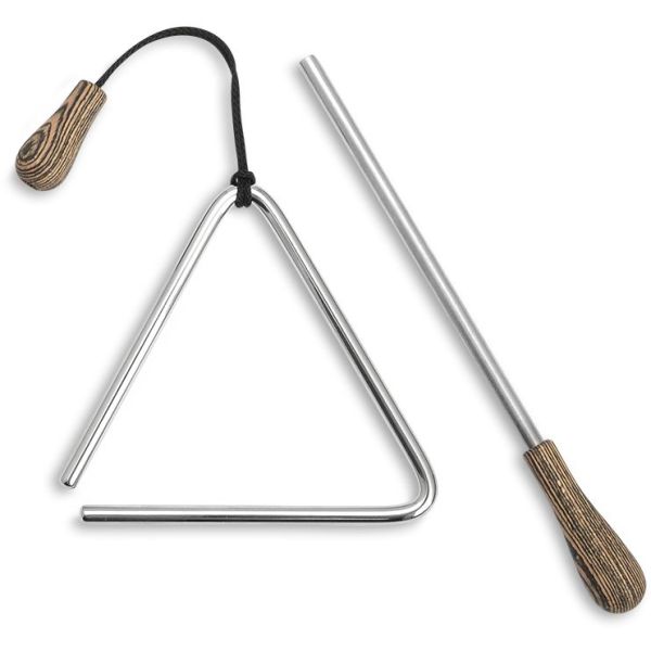 TRIANGEL SET 8MM 15CM TONESTEEL NICKEL INCL....