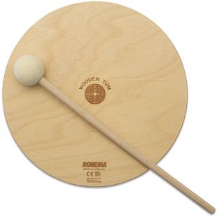 WOODEN TOM 20CM WITH 1 BEATER PM458