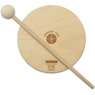 WOODEN TOM 15CM WITH 1 BEATER PM458
