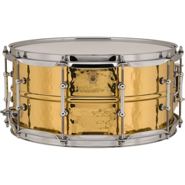 LB422BKT 6.5X14 HAMMERED BRASS W-TUBE LUGS