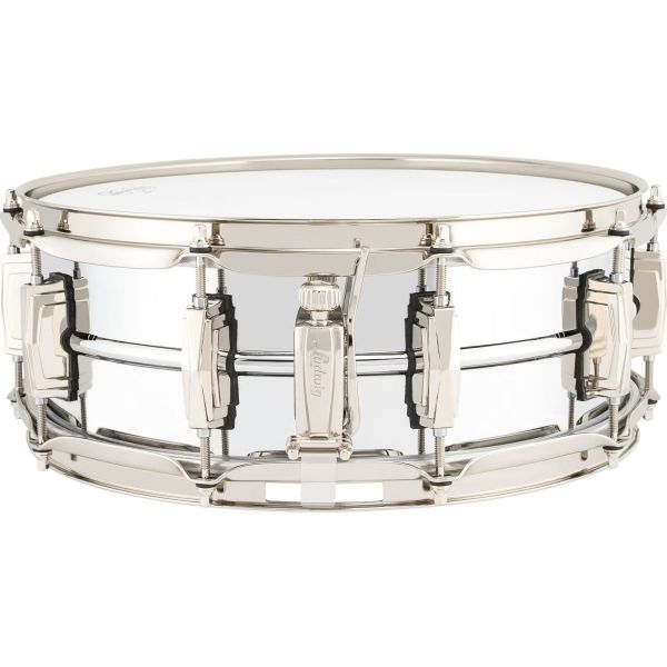 LB400BN 5X14 CHROME OVER BRASS SUPER LUDWIG W-...