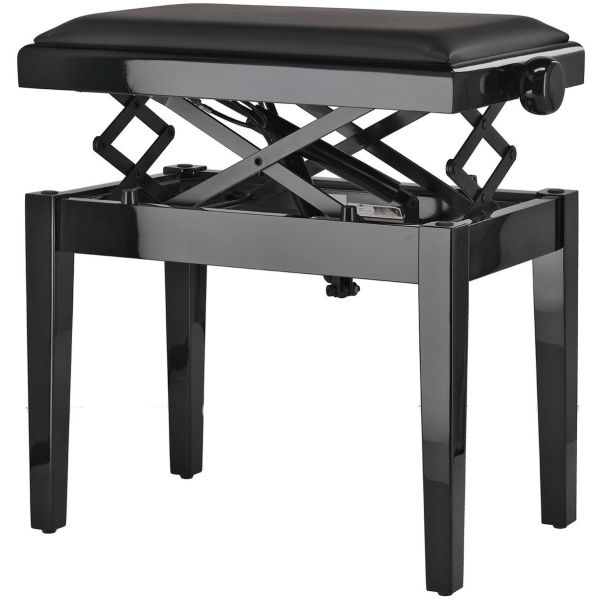 ASIENTO NEGRO BANQUETA DE PIANO DELUXE AUTOLIFT...