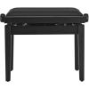 ASIENTO NEGRO BANQUETA DE PIANO DELUXE AUTOLIFT VINYL NEGRO MATE