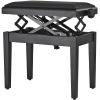 ASIENTO NEGRO BANQUETA DE PIANO DELUXE AUTOLIFT VINYL NEGRO MATE